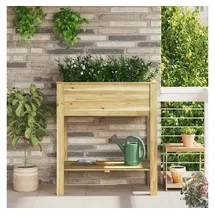 vidaXL Hochbeet Gartenpflanzenständer 85 x 46 x 94 cm Braun