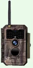 Wildkamera Wlan Fotofalle Jagdkamera Wildtierkamera 64MP 1296P 0,1s Schnelle Trigger Geschwindigkeit Nachtsicht Bewegungsmelder 110°PIR IP66 Wasserdichter - W600 Rot