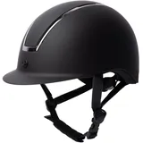 Horze Damen Reithelm Sentinel, CE EN 1384:2023, größenverstellbar, schwarz, 55/57