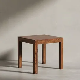 KADIMA DESIGN Esstisch NAKO Massiv: Quadratisch, 80x80 cm, Akazienholz, einfach zu pflegen, stabil.