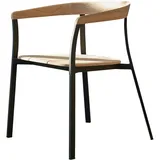 Tikamoon Gartenstuhl Arco Teakholz/Aluminium beige