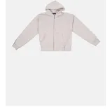 dropsize HEAVY OVERSIZE EMBO ZIPPER HOODIE Herren Grau M