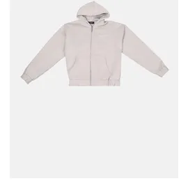 dropsize HEAVY OVERSIZE EMBO ZIPPER HOODIE Herren Grau M