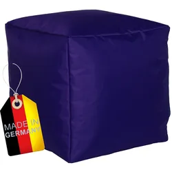 NYVI Sitzwüfel chillCUBE Moderner & Bequemer Sitzhocker Bodenkissen Pouf Lila x Wasserabweisend, Schmutzabweisend, Pflegeleicht, Sparsets