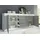 Home Affaire Basic 210 x 86 x 43 cm Weiß / Grau