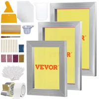 Vevor Siebdruck Kit 3 Stk. Aluminium Rahmen 152,4x254 mm 203,2x304,8 mm 254x355,6 mm 110 Mesh