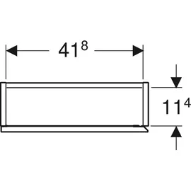 Geberit Hängeschrank 45x70x15cm, re, 1 Tür, 502318JH1
