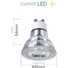 Sweet Led Aufbaustrahler 1er Aluminium eckig dimmbar warmweiß