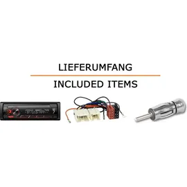JUST SOUND best choice for caraudio Autoradio Einbaupaket Pioneer MVH-S320BT passend für Nissan Micra K12 | Bluetooth USB