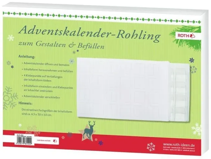 Adventskalender - Rohling  Wandkalender