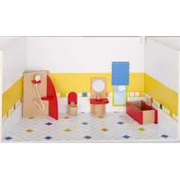 GoKi Puppenhaus-Möbel Badezimmer rot 51717