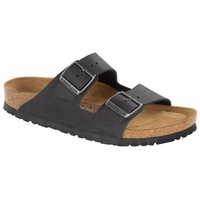 BIRKENSTOCK Arizona Weichbettung Naturleder geölt schwarz 44