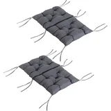 Outsunny Niederlehner Auflage 98 x 50 x 8 cm grau 2-tlg.