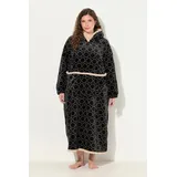 Ulla Popken Bademantel in schwarz | Gr.: onesize