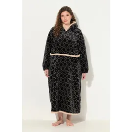 Ulla Popken Bademantel in schwarz | Gr.: onesize
