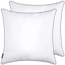 Gentle North Hochwertige Kopfkissen (80x80 cm groß) in Hotelqualität - 2er Set Flauschige, gut gefüllte Schlafkissen für Allergiker geeignet (Ökotex 100 Zertifiziert) - 60° Waschbar