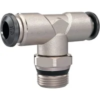 Riegler T-Steckverschraubung »universal short«, drhb. 1/4, Schl.6