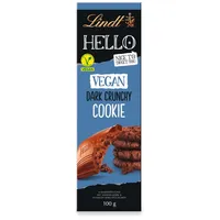 Lindt Hello Vegan Dark Crunchy Cookie Schokolade 100 g