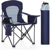 luxuskollektion Campingstuhl XXL Navy Blau