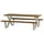 Woood Tablo Gartentisch 145 x 75 x 206 cm Beige/Weiß
