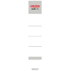 Herlitz Selbstklebende Ordnerrücken-Etiketten weiß, 5 cm