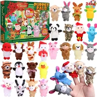 Weihnachts-Adventskalender 2024 mit Fingerpuppen 24 Tage Weihnachten Countdo...