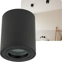 Sweet Led Aufbaustrahler 1 GU10 rund schwarz