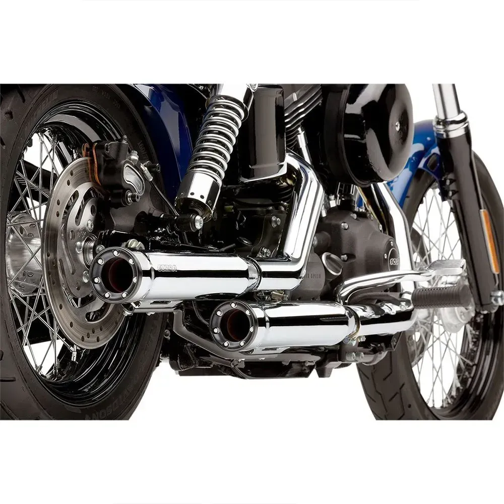 Cobra Harley Davidson 6055 Nicht Homologierter Slip-on-schalldämpfer - Chrome - Not Homologated
