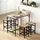 Homcom Bartisch-Set 100 x 60 x 88 cm Eiche/Schwarz