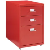 [en.casa] Kökar Rollcontainer 48 x 28 x 41 cm Rot