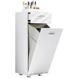 VCM Zalo S Badezimmerschrank 40 x 101 x 35 cm Weiß