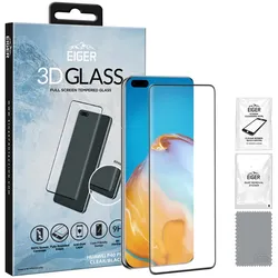 Eiger 3D GLASS, Huawei, P40 Pro/P40 Pro+, Staubresistent, Kratzresistent, Schwar