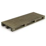 Lacor - 61057 - Mini Palette Lebensmittel Präsentation, 100% Birkenholz, widerstandsfähig und langlebig, 40x15cm, ökologisch.