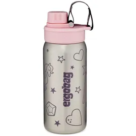 ergobag Edelstahl Trinkflasche Rosa 0,5 l