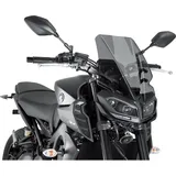PUIG Windschild Touring für Yamaha MT-09 17-18 Motorradscheibe dunkel getönt