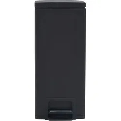 vidaXL Mülleimer mit Pedal Anti-Fingerabdruck 30 L Schwarz Edelstahl