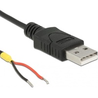 Delock Kabel USB2.0 Typ-A Stecker Elektronikkabel - Stecker, Schwarz