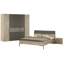 uno Komplett-Schlafzimmer  Helsinki , holzfarben