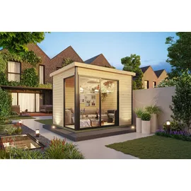 Nordic Holz Gartenhaus Austin 3,20 x 2,60 m Beige