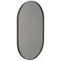 Frost Unu 4138 Spiegel oval (80 x 50cm) schwarz,