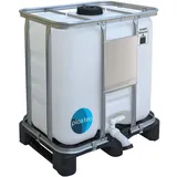 plasteo plasteo® 300 Liter IBC- Behälter Tank Wassertank Wassersammler Lebensmittelecht