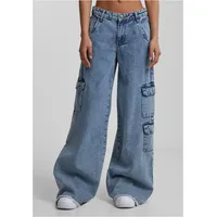 URBAN CLASSICS Cargo Jeans Vintage Light Blue Washed 30