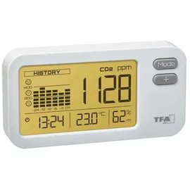 TFA AirCO2ntrol Coach Weiß mit Micro-USB Kabel 1