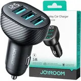 Joyroom KFZ-Adapter 30W 2x USB-C USB-A Schwarz
