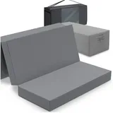 eloneo Klappmatratze 120 x 195 x 15 cm weich Polyester 1 St