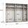 möbel kryspol Drehtürenschrank Marbella 250 x 202 x 52 cm Schwarz