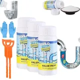 Abflussreiniger, Rohrreiniger, Leistungsstarken Abflussreiniger Für Küche, Bad, Toilette Alle Rohre, Effektiv & Materialschonend Gegen Verstopfungen & Haare (3PCS)