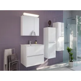 Posseik Bad-Hängeschrank LIMES 112 weiß glanz 35,2 x 30,1 x 112,2 cm