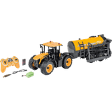 Carson 590907653 1:16 RC TRAKTOR JCB+TANKWAGEN RTR GELB R/C Fahrzeug, Mehrfarbig