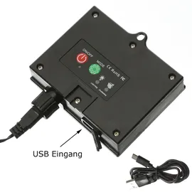 MARELIDA LED Solar Drahtlichterkette - 360 warmweiße LED - 8 Funktionen/USB - L: 18m - Dämmerungssensor